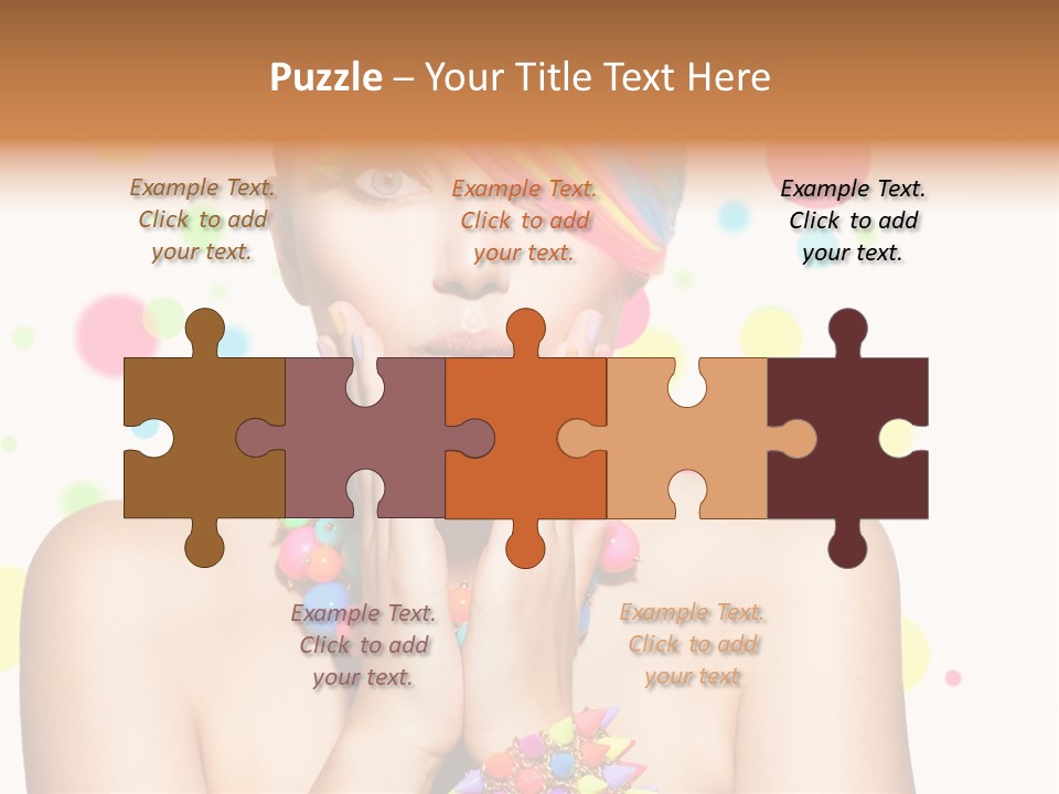 Hairstyle Manicure Bracelet PowerPoint Template