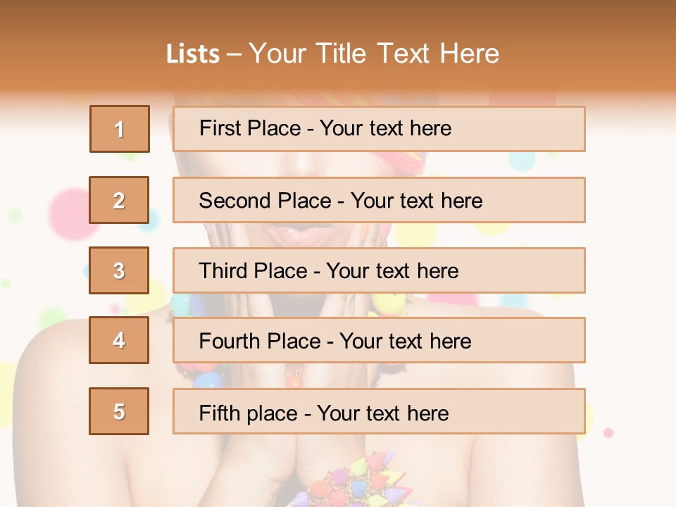 Hairstyle Manicure Bracelet PowerPoint Template