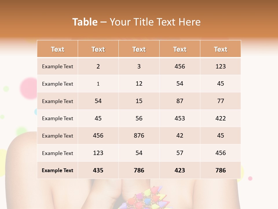 Hairstyle Manicure Bracelet PowerPoint Template