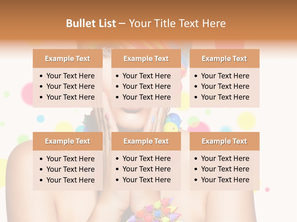 Hairstyle Manicure Bracelet PowerPoint Template