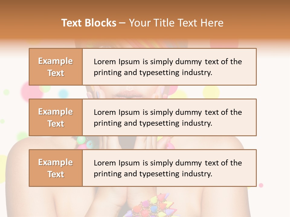 Hairstyle Manicure Bracelet PowerPoint Template