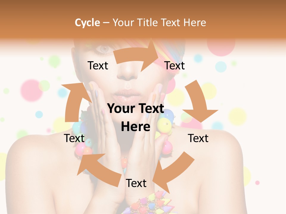 Hairstyle Manicure Bracelet PowerPoint Template