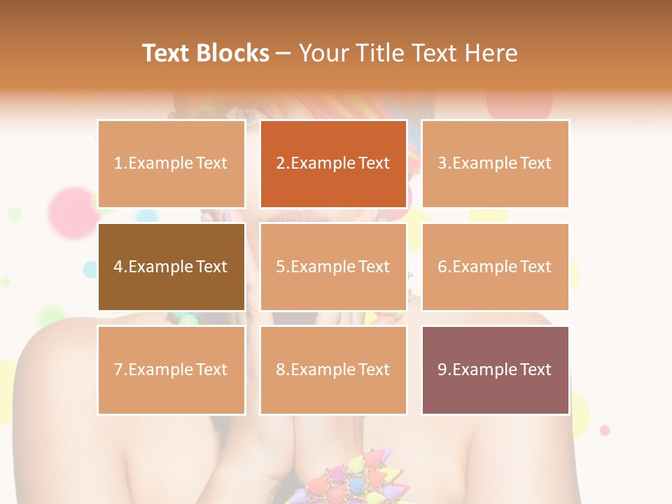 Hairstyle Manicure Bracelet PowerPoint Template