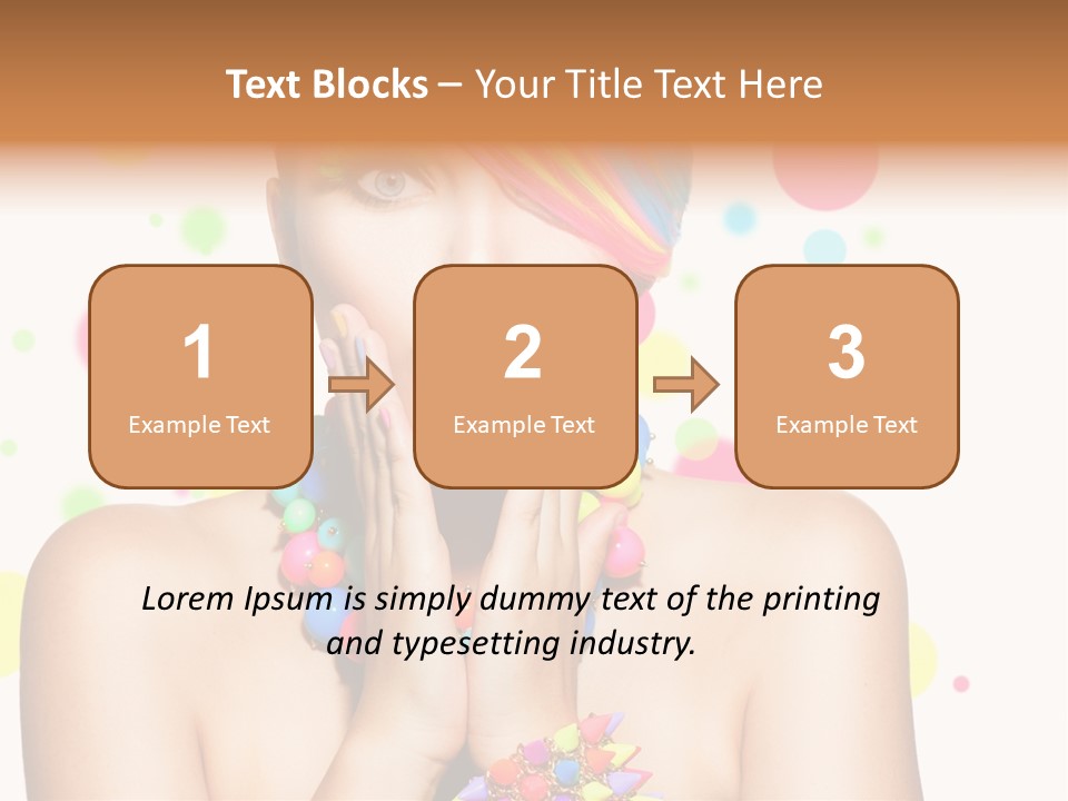 Hairstyle Manicure Bracelet PowerPoint Template