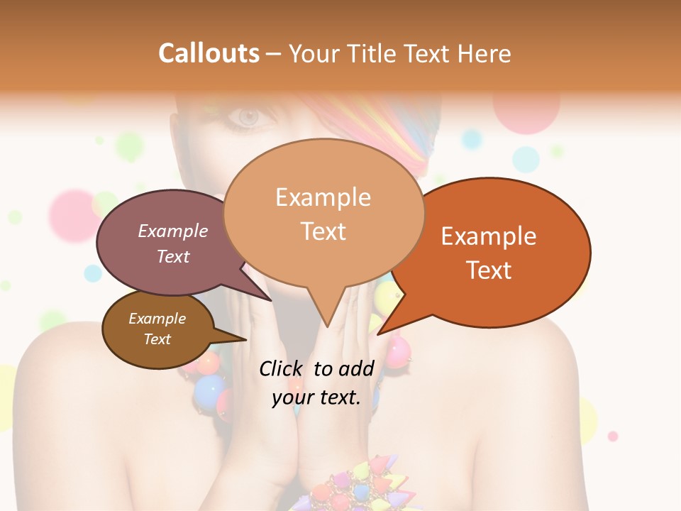 Hairstyle Manicure Bracelet PowerPoint Template