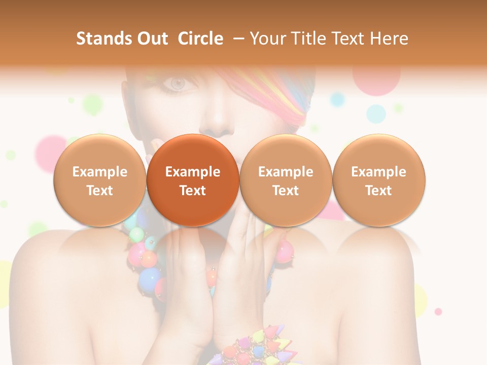 Hairstyle Manicure Bracelet PowerPoint Template