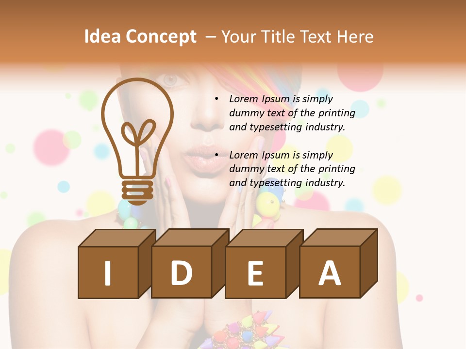 Hairstyle Manicure Bracelet PowerPoint Template