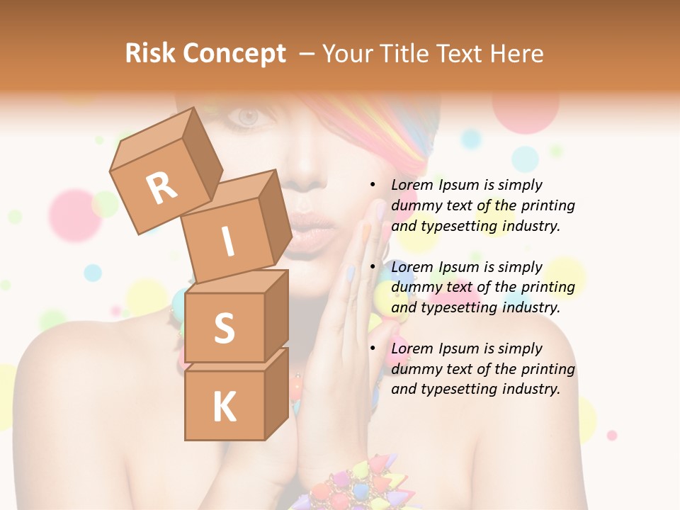 Hairstyle Manicure Bracelet PowerPoint Template