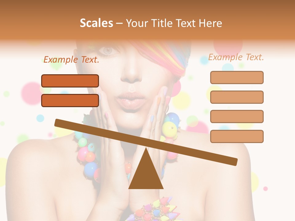 Hairstyle Manicure Bracelet PowerPoint Template