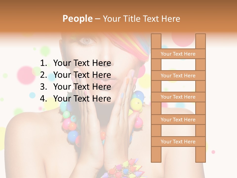 Hairstyle Manicure Bracelet PowerPoint Template