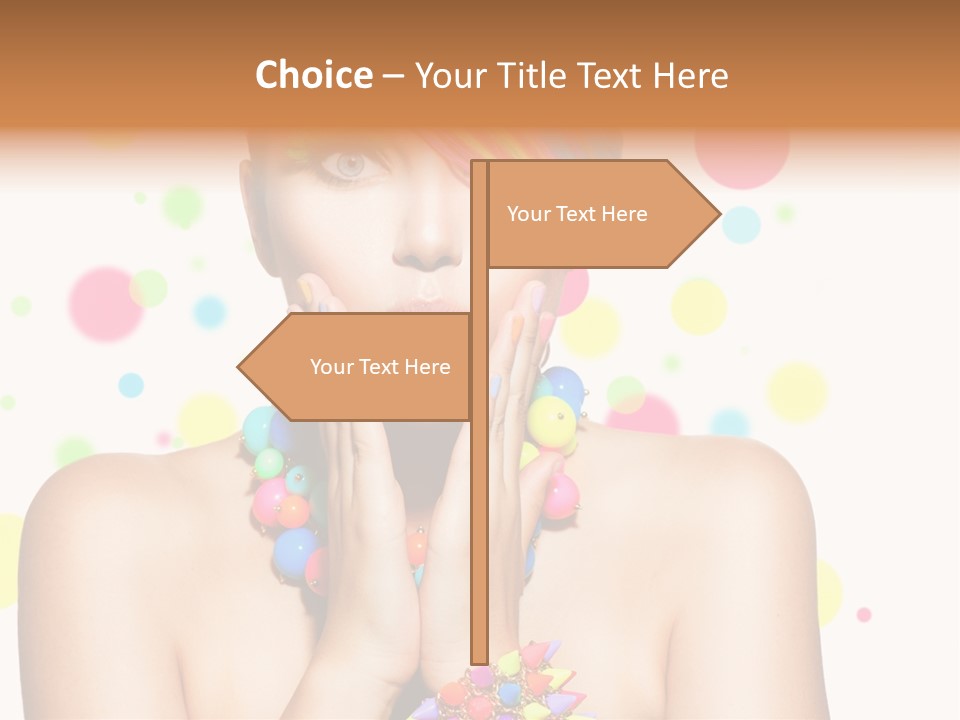 Hairstyle Manicure Bracelet PowerPoint Template