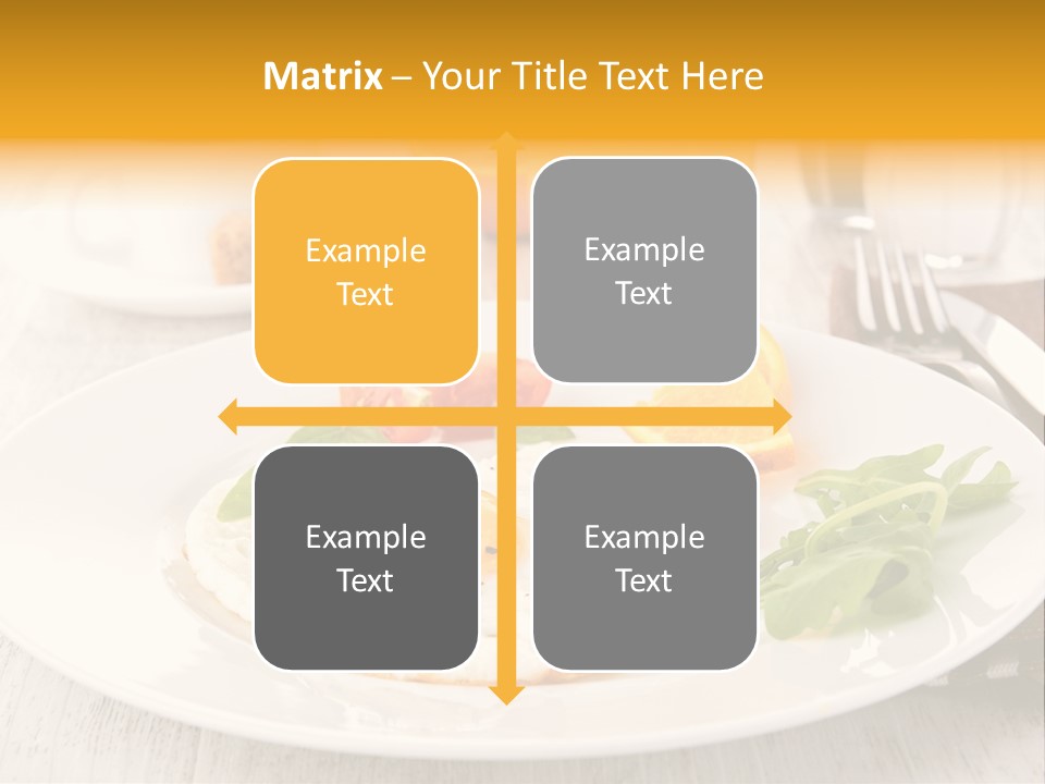 Orange Table Fried PowerPoint Template