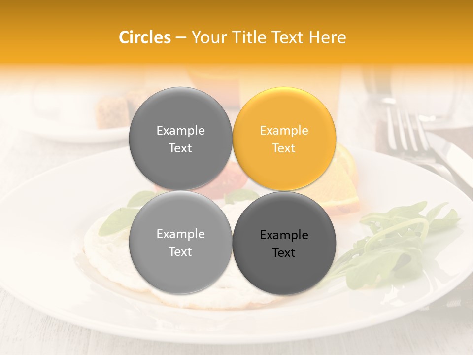 Orange Table Fried PowerPoint Template