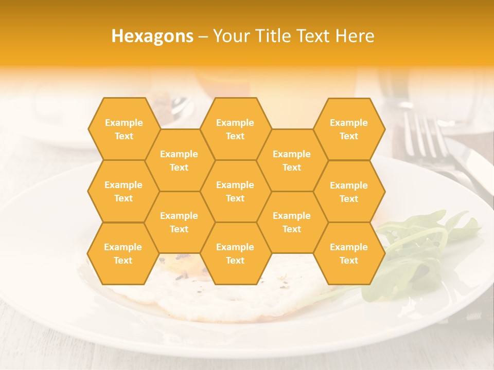 Orange Table Fried PowerPoint Template