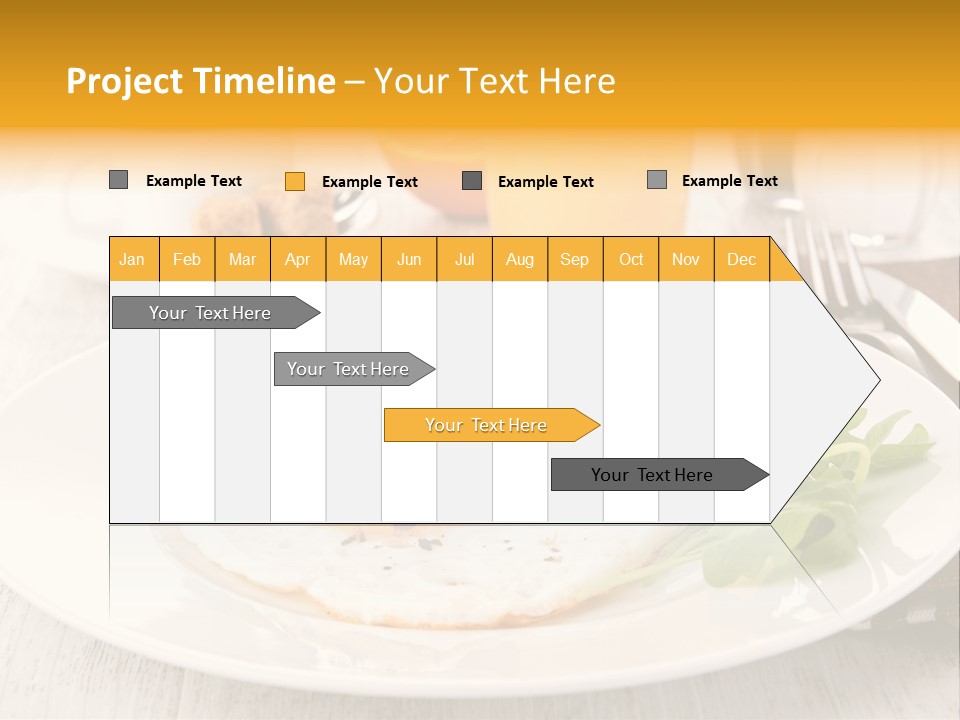 Orange Table Fried PowerPoint Template