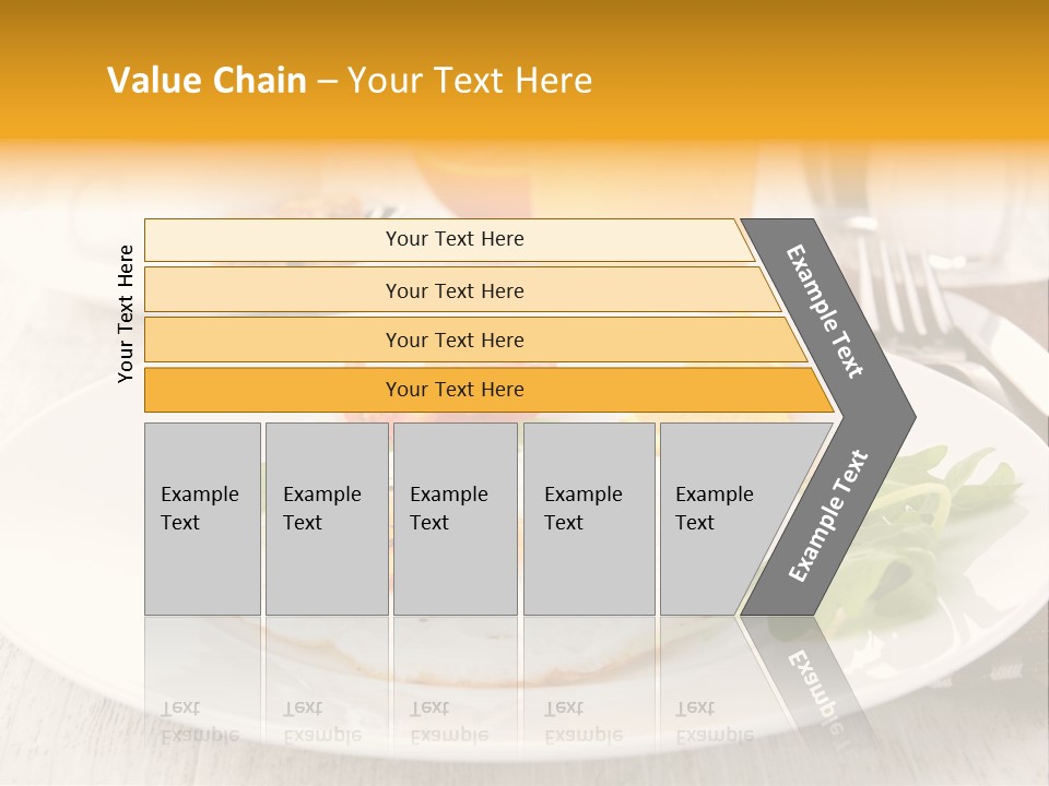 Orange Table Fried PowerPoint Template