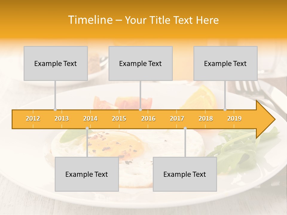 Orange Table Fried PowerPoint Template