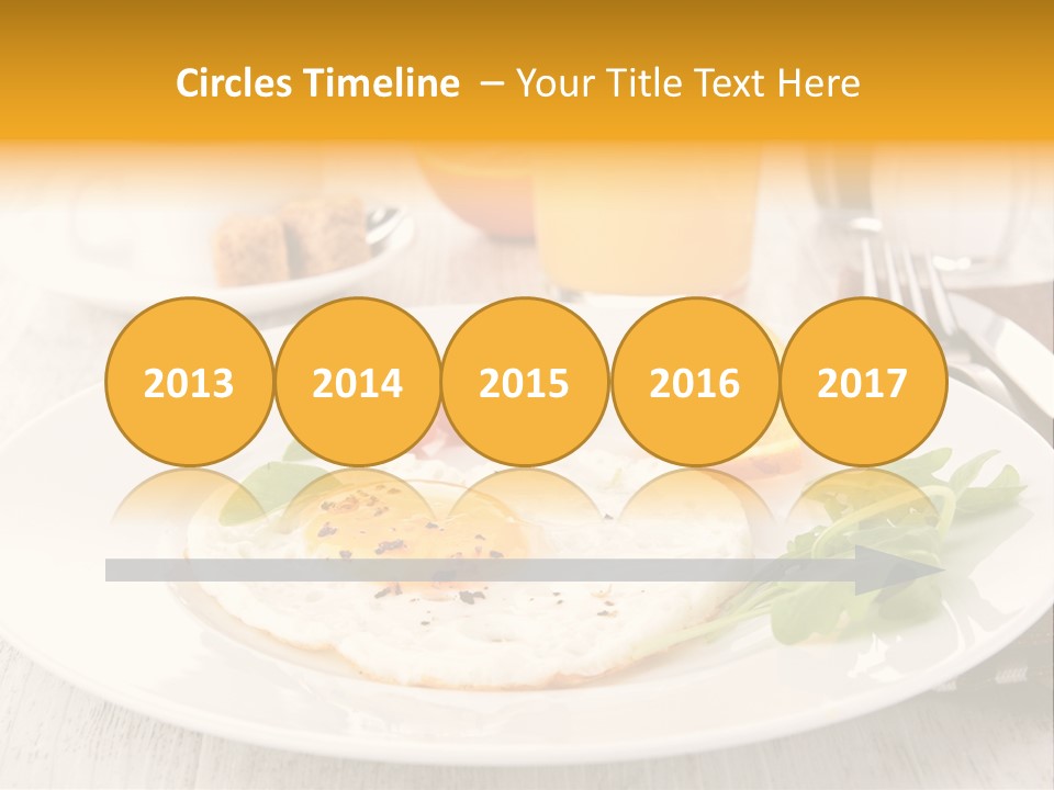 Orange Table Fried PowerPoint Template