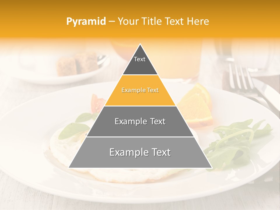 Orange Table Fried PowerPoint Template