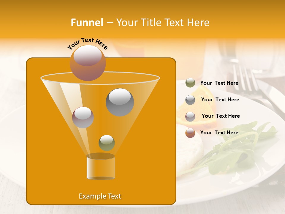 Orange Table Fried PowerPoint Template