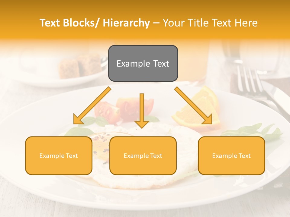 Orange Table Fried PowerPoint Template