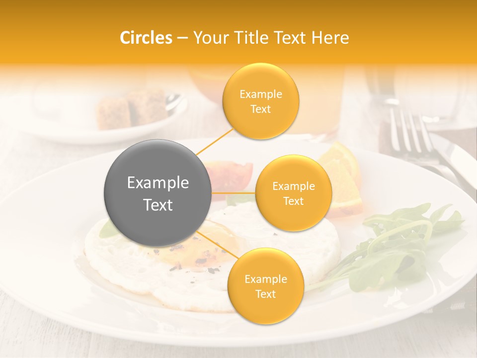 Orange Table Fried PowerPoint Template