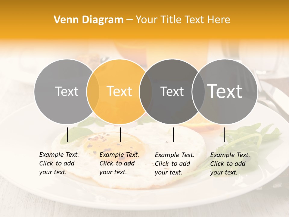 Orange Table Fried PowerPoint Template