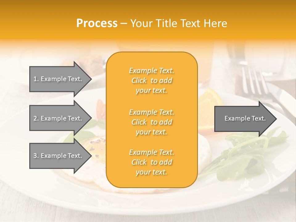 Orange Table Fried PowerPoint Template