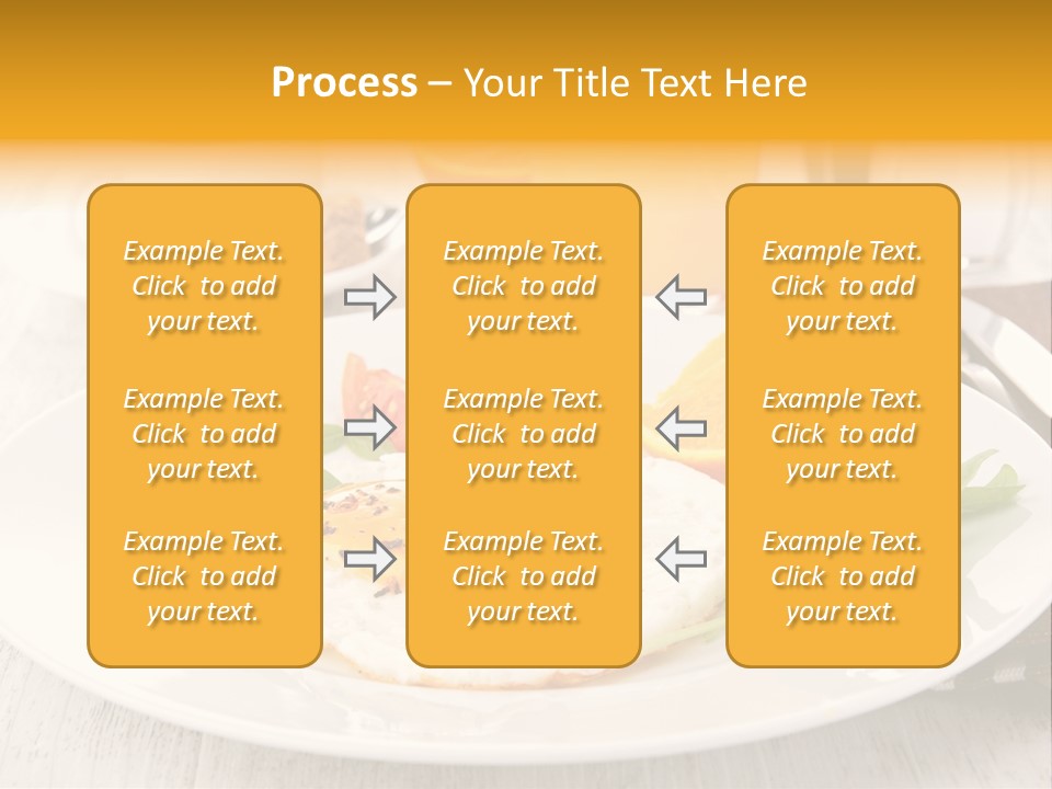 Orange Table Fried PowerPoint Template