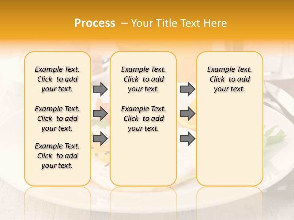 Orange Table Fried PowerPoint Template