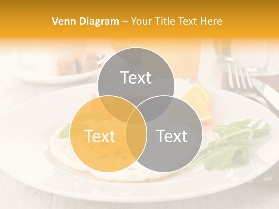 Orange Table Fried PowerPoint Template