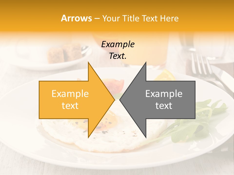 Orange Table Fried PowerPoint Template