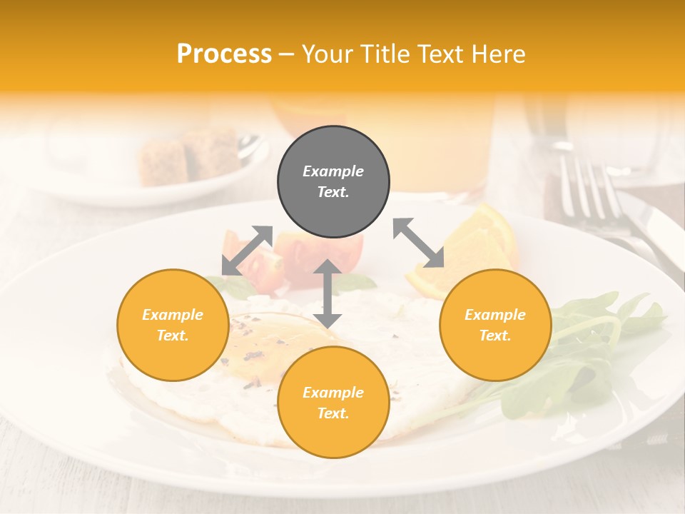 Orange Table Fried PowerPoint Template