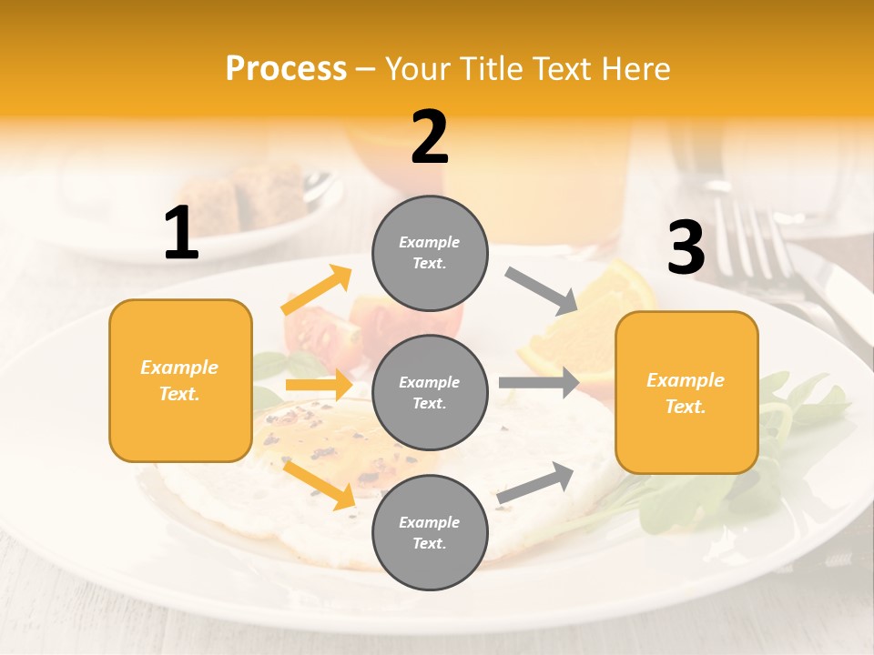 Orange Table Fried PowerPoint Template