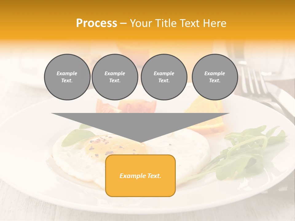 Orange Table Fried PowerPoint Template