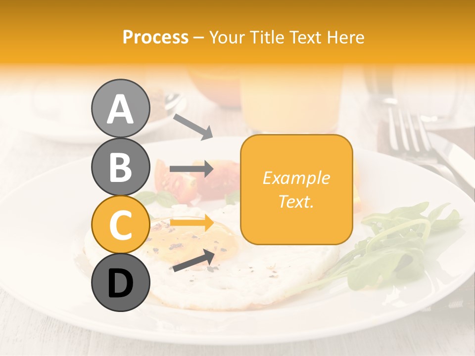 Orange Table Fried PowerPoint Template