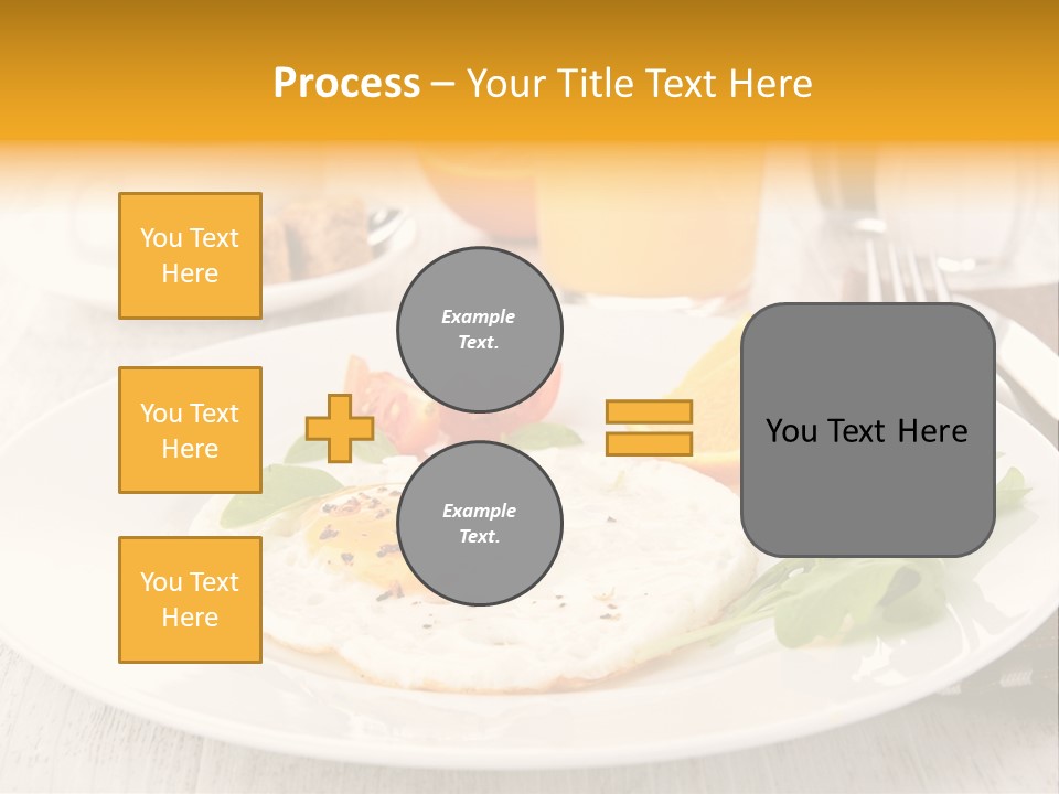 Orange Table Fried PowerPoint Template