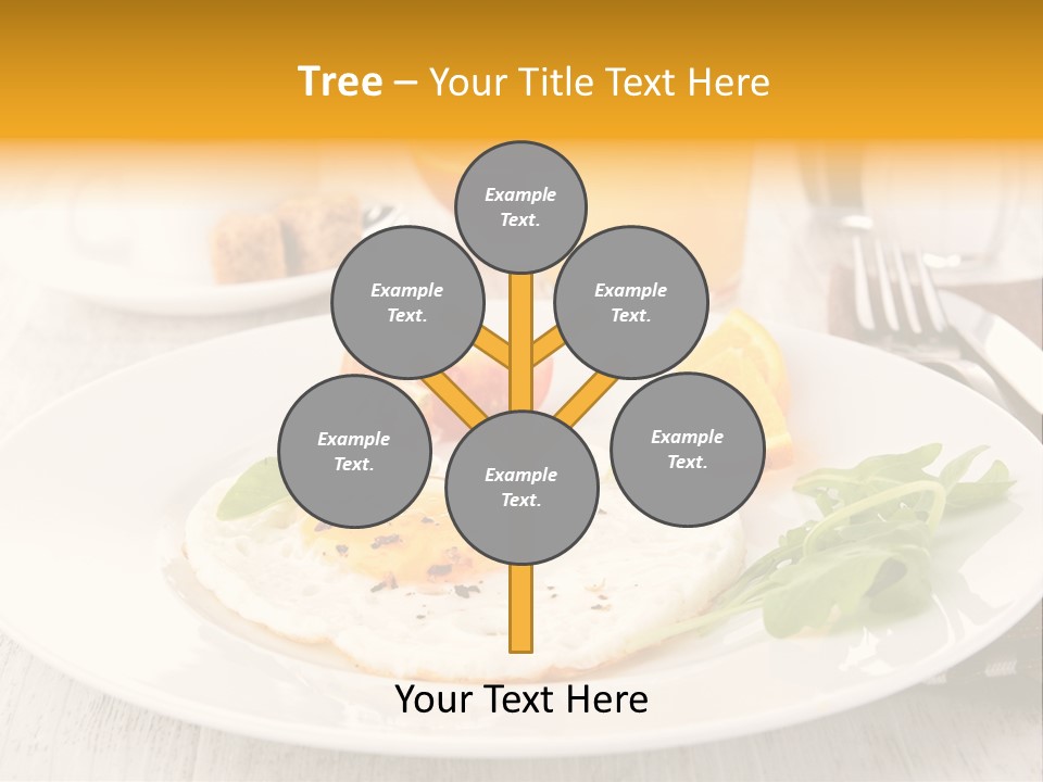 Orange Table Fried PowerPoint Template