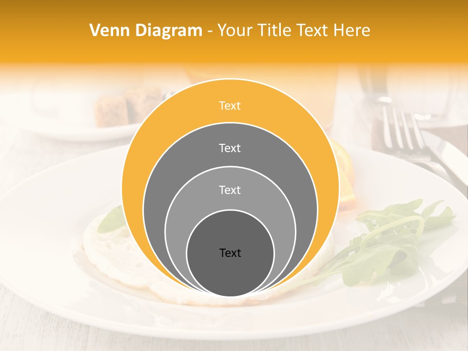 Orange Table Fried PowerPoint Template