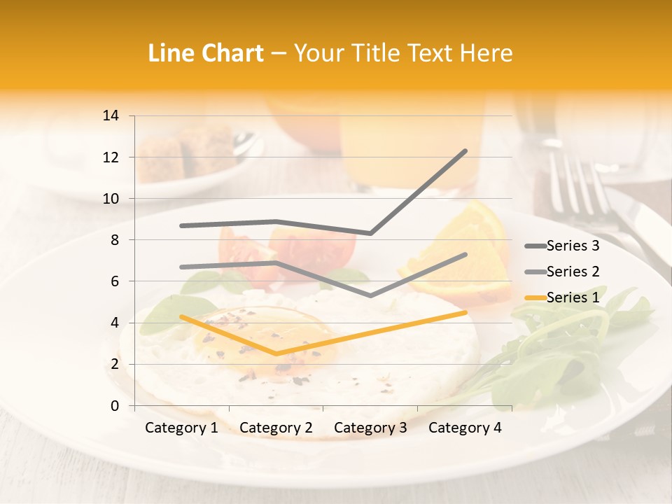 Orange Table Fried PowerPoint Template