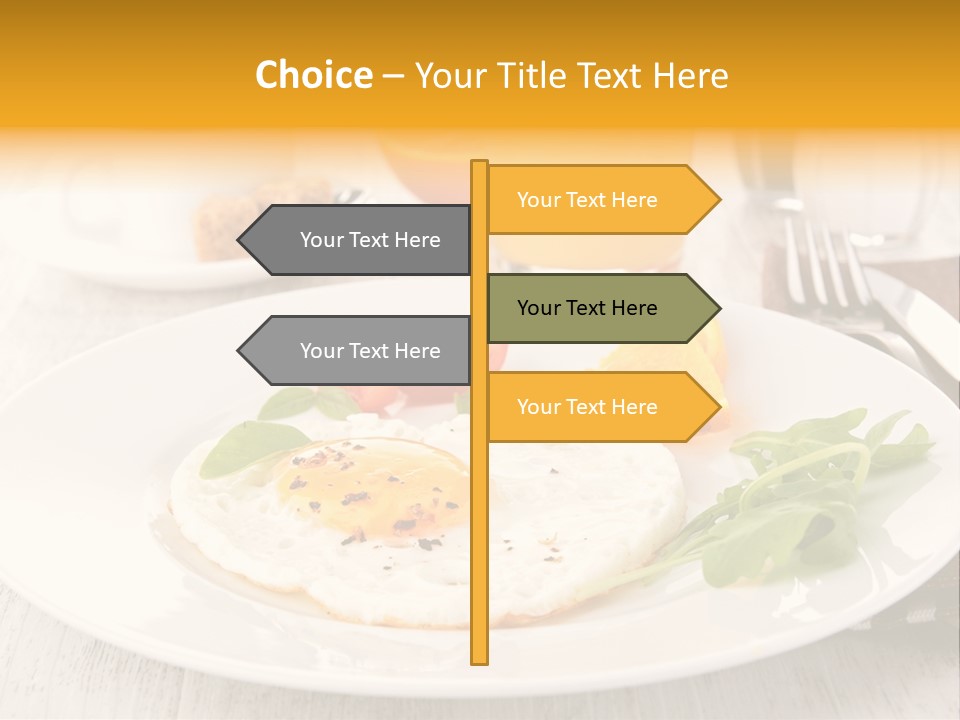 Orange Table Fried PowerPoint Template