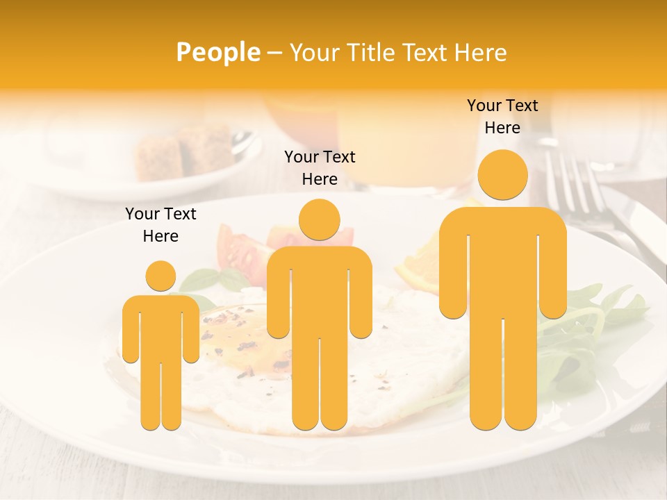 Orange Table Fried PowerPoint Template