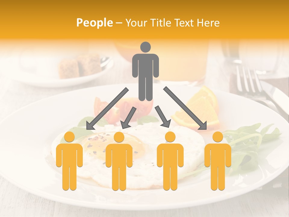 Orange Table Fried PowerPoint Template