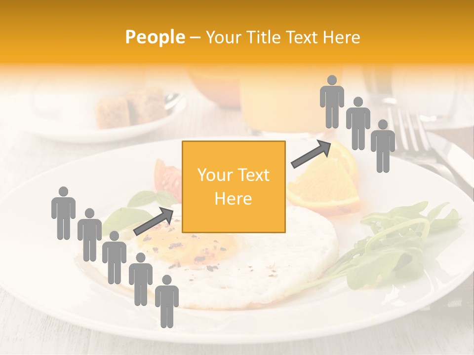 Orange Table Fried PowerPoint Template