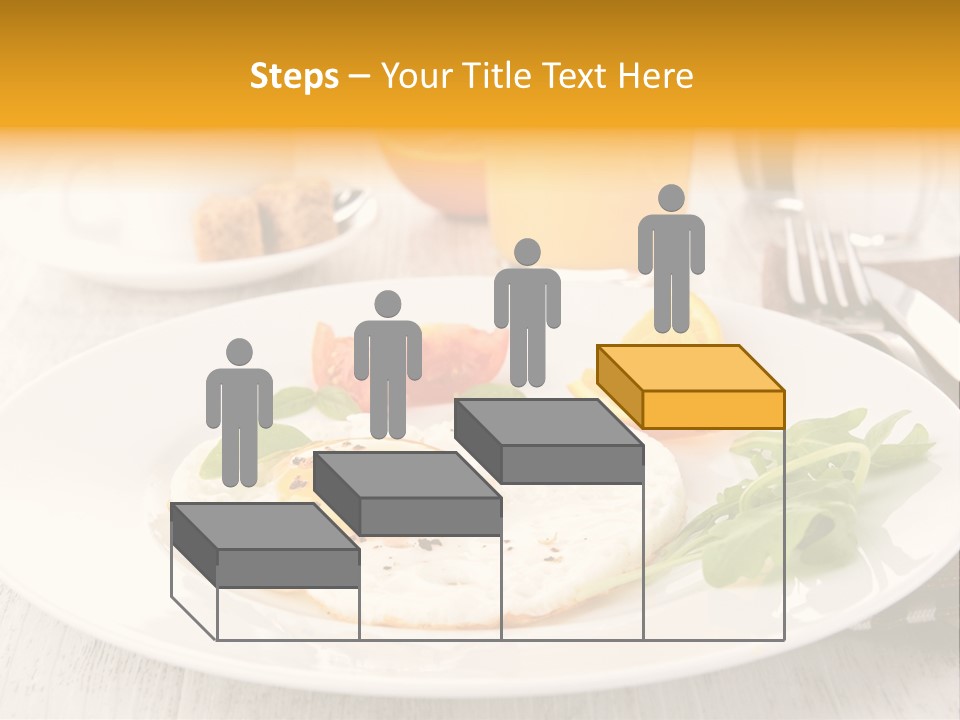 Orange Table Fried PowerPoint Template