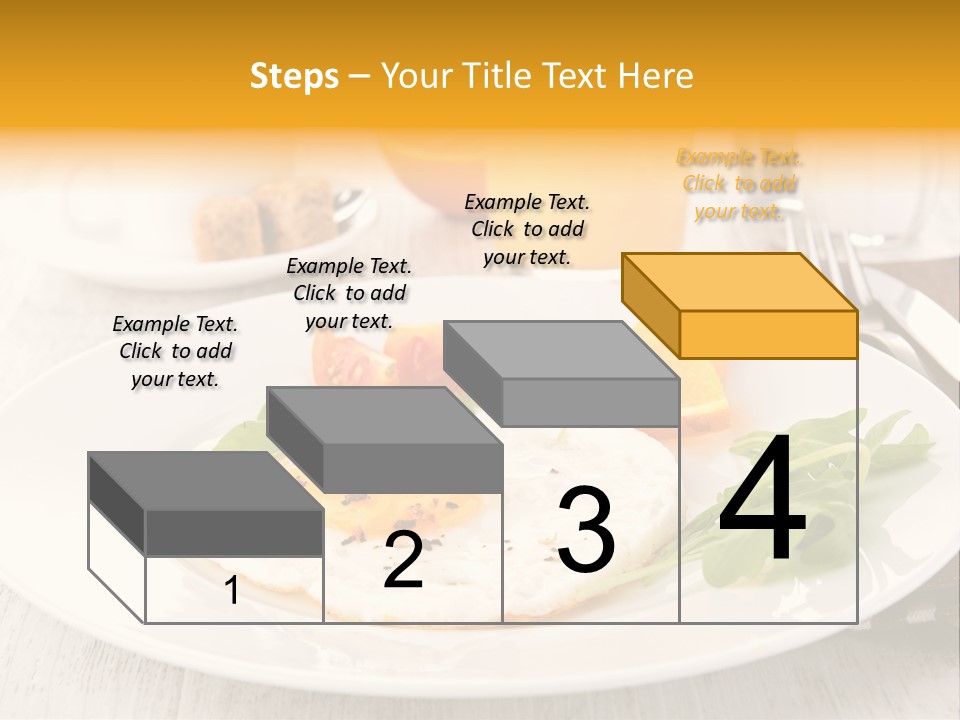 Orange Table Fried PowerPoint Template
