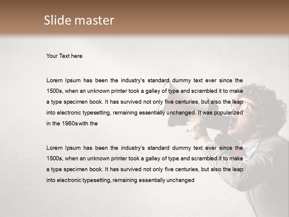 Loud Talking Energetic PowerPoint Template