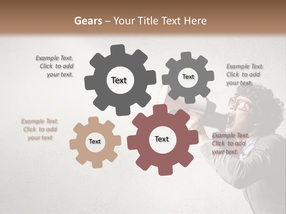 Loud Talking Energetic PowerPoint Template