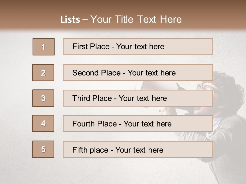 Loud Talking Energetic PowerPoint Template