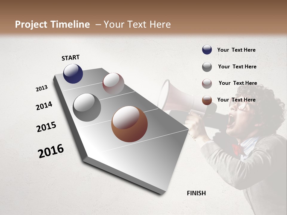 Loud Talking Energetic PowerPoint Template